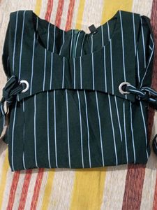 Dark Green Women Top