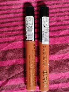 Lakme Forever Matte Liquid Lip Color Pack Of 2