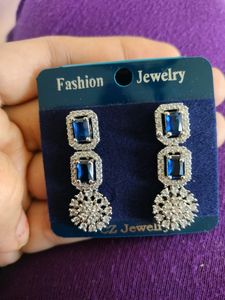 Blue Dimond Earring