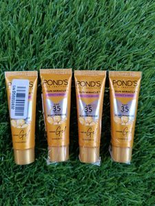 4 Pcs Ponds Spf 35 Pa+++ Gel Sunscreen