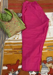 Green Suit With Gota Dupatta(teej Special)
