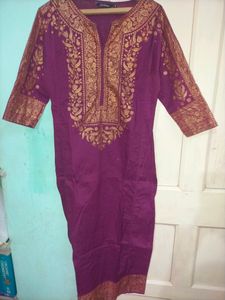 Wine Colour Kurta