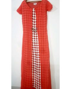 Pretty Coral Long Maxi Dress
