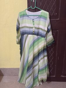 Striped Green Dress
