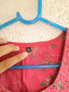 Elegant Pink Embroidered Kurta