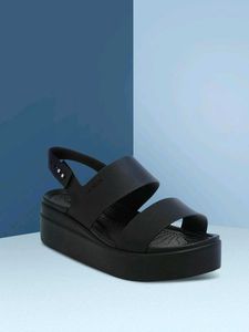 CROCS Black Brooklyn Platform Sandals