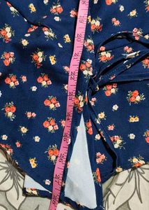 Floral Print Tie-Front Cardigan/Shrug