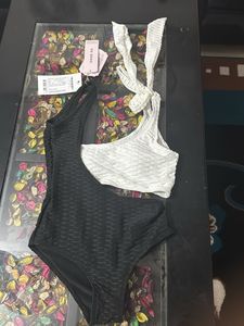 LuLLU &amp; SKY Textured Cut Swim-suit
