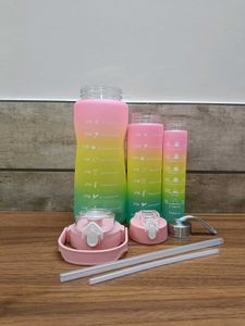 Gradient Hydration Water Bottle Set Of 3