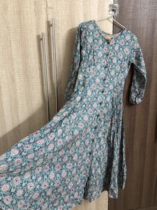 Floral Print Kurta with nice flares