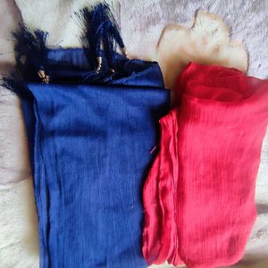 set of 2 chudidar shawls for donation