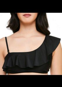 Padded Ruffled  Crop Top