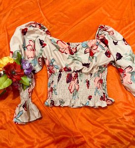 Flower Trendy Top
