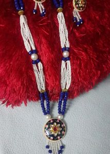 New Long Set Blue Crystal Beads