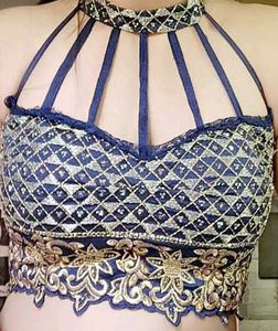 Embroidered Blue Blouse