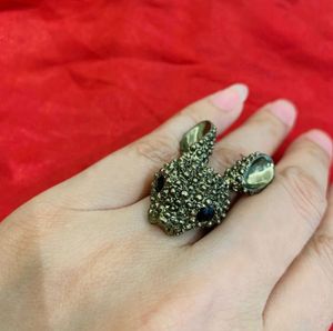 Deer Cocktail Statement Ring