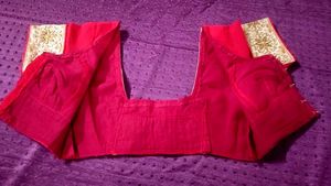 ♥️ With Gold Design Beautiful Blouse