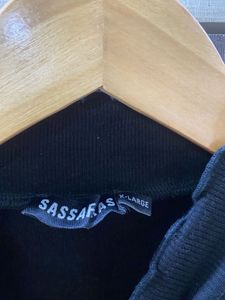 Black Frill Neck Top jacket