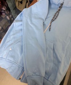 Light Blue Zip-Up Jacket