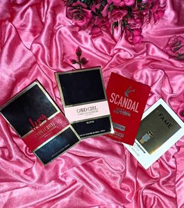 PACK OF 4 LUXE PERFUMES VIALS & HERMES COMBO