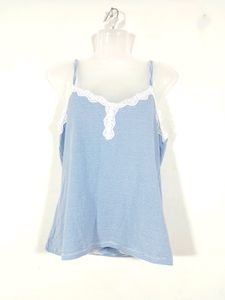 Sky blue and White  Strips Nightsuits(Women&#39;s)