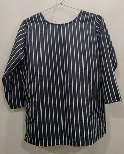 Striped 3/4 Sleeve Tunic