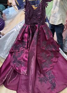11 Gown Elegant designer Plum Evening