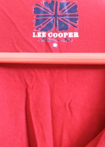 Lee Cooper Red Graphic Tee