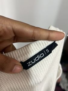 Ribbed Crop Top with Buttons