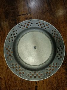 Oxidised Silver Color Decorative Plate