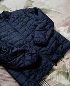 Teamspirit Men Navy Blue Puffer Jacket
