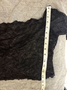 Elegant Black Lace Long Sleeve Top