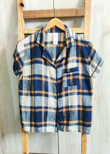 Printed Cotton Shirt  Size-38