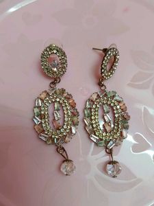 Sparkling Crystal Drop Earrings