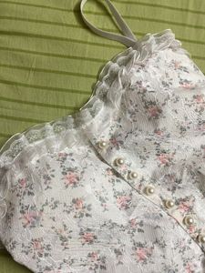 Cottagecore Sweetheart Neckline Top