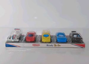 5 Plastic Toy Car Set