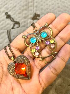 Set of 2 Rustic Necklaces