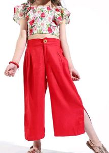 Ollington St. Frilled Sleeves Top & Woven Pant