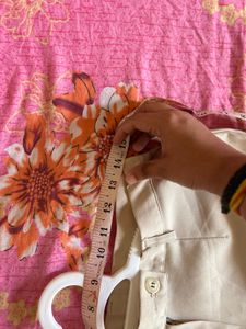 Beige Straight Pants
