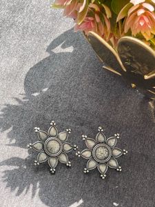 Silver Replica Stud Earring