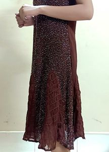 Brown Party Wear Dress 🤎