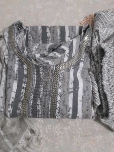 Elegant Grey Kurta Set