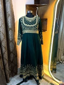 Elegant Green Ethnic Gown