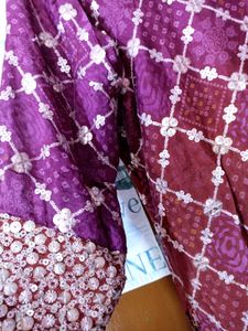 Maroon &amp; Purple Gharara Kameez