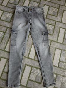 Grey Jeans- Around 6pockets Pant And Shoe Size 7