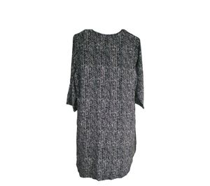 Black And White Geometric Print Kurta