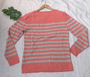 Y2k Imported Striped Pullover Sweater 💓