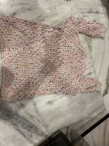 Speckled Knit Pullover Sweater