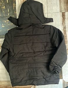 BRAND NEW MEN&#39;S BLACK JACKET WITH HOODIE