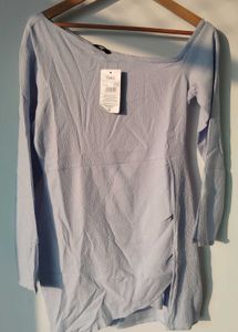 Chic Light Blue Mini Dress